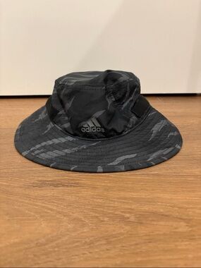 adidas Black & Gray Camo Bucket Hat